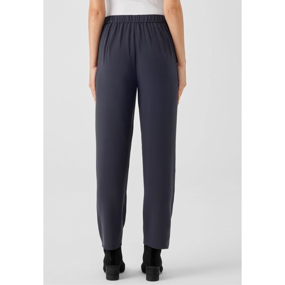 Eileen Fisher size M Silk Georgette Crepe Tapered Pants - 100% - Picture 3 of 10